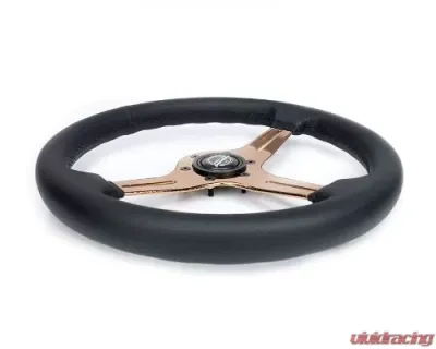 NRG Light Weight Gaming Steering Whl composits And Rose Gold Spoke Slits. No Dish - ST-018RG-PR