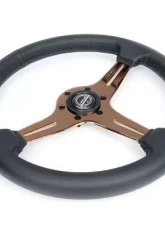NRG Light Weight Gaming Steering Whl composits And Rose Gold Spoke Slits. No Dish                                     - ST-018RG-PR - Image 3