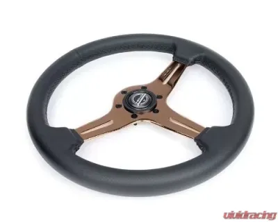 NRG Light Weight Gaming Steering Whl composits And Rose Gold Spoke Slits. No Dish - ST-018RG-PR