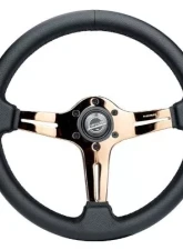 NRG Light Weight Gaming Steering Whl composits And Rose Gold Spoke Slits. No Dish                                     - ST-018RG-PR - Image 4