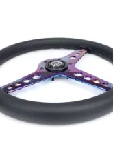 NRG Light Weight Gaming Steering Whl composits And Neochrome Spoke Holes.                                     - ST-034MC-PR - Image 4