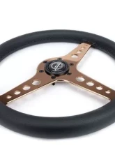 NRG Light Weight Gaming Steering Whl composits And Rose Gold Spoke Holes.                                     - ST-034RG-PR - Image 3