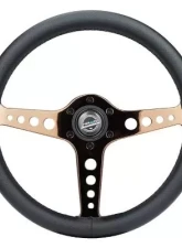 NRG Light Weight Gaming Steering Whl composits And Rose Gold Spoke Holes.                                     - ST-034RG-PR - Image 4