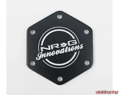 NRG Carbon Fiber W/ Red Texalium Fabrics Horn Delete Button Circular Logo Front / Back - STR-640CF/RD