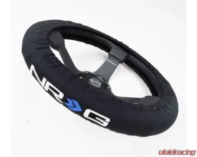 NRG Steering Whl Cover Stretch Fabric Logo - SWC-001