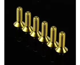 NRG Titanium Gold Steering Whl Screw Kit Upgrade 16MM