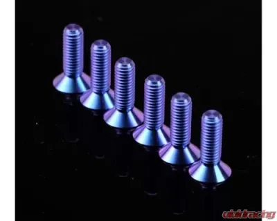 NRG Titanium Purple Steering Whl Screw Kit Upgrade 16MM - SWS-100TI-PP