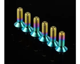 NRG Titanium Multi Color Steering Whl Screw Kit Upgrade 12MM