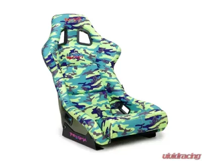 NRG Prisma Green Camo Edition FRP Bucket Seat - FRP-302-GIJ