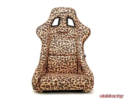 NRG White Pearlized Back Large Prisma Savage Edition FRP Bucket Seat - FRP-302BR-SAVAGE