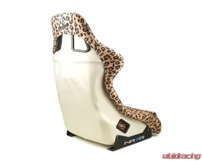 NRG White Pearlized Back Large Prisma Savage Edition FRP Bucket Seat - FRP-302BR-SAVAGE