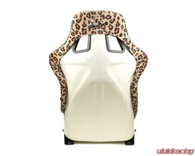 NRG White Pearlized Back Large Prisma Savage Edition FRP Bucket Seat - FRP-302BR-SAVAGE