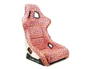 NRG White Pearlized Back Large Prisma Savage Edition FRP Bucket Seat