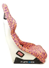 NRG White Pearlized Back Large Prisma Savage Edition FRP Bucket Seat                                     - FRP-302OR-SAVAGE - Image 3