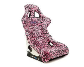 NRG White Pearlized Back Large Prisma Savage Edition FRP Bucket Seat