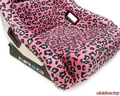 NRG White Pearlized Back Large Prisma Savage Edition FRP Bucket Seat - FRP-302PK-SAVAGE