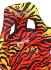NRG Tiger Yellow & Orange Prisma Savage II Edition FRP Bucket Seat                                     - FRP-303 TIGRE-SAVAGE - Image 5
