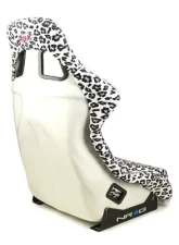 NRG White Pearlized Back Large Prisma Savage Edition FRP Bucket Seat                                     - FRP-303WT-SAVAGE - Image 4
