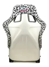NRG White Pearlized Back Large Prisma Savage Edition FRP Bucket Seat                                     - FRP-303WT-SAVAGE - Image 5