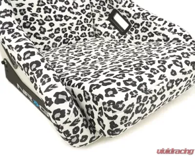 NRG White Pearlized Back Large Prisma Savage Edition FRP Bucket Seat - FRP-303WT-SAVAGE
