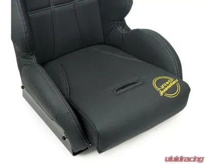 NRG Black Defender Water Resistant Steel Frame Suspension Seats - DF-100BK-S