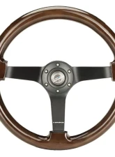 NRG 350mm Classic Dark Wood Grain Wheel 3" Deep                                     - RST-036BK-BKW - Image 3