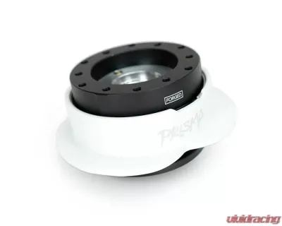 NRG Black w/ White Heart Shape Quick Release - SRK-143BK-WT