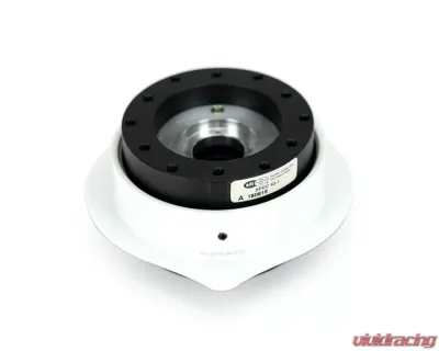 NRG Black w/ White Heart Shape Quick Release - SRK-143BK-WT