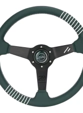 NRG Steering Wheel - 20 Year Anniversary Emerald Perforated Leather, Silver Stitching                                     - RST-037MB-G-20 - Image 7