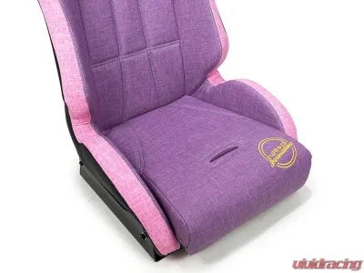 NRG Defender water resistant steel frame suspension seats Purple - DF-100PP-S