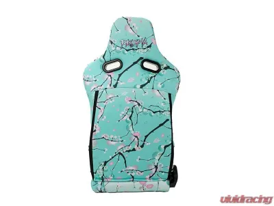 NRG Reclinable Bucket Racing Seat- Prisma Lab- Blossom Print Sold in Pairs - RSC-710 L/R-BLOSSOM