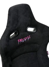 NRG Reclinable Bucket Racing Seat- Prisma Lab- Black Vegan Suede Sold in Pairs                                     - RSC-710 L/R- BK - Image 7