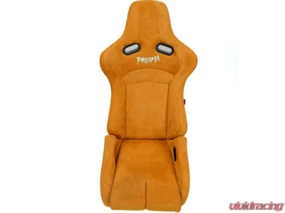 NRG Reclinable Bucket Racing Seat- Prisma Lab- Tan Vegan Suede Sold in Pairs - RSC-710 L/R-TAN