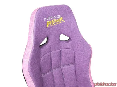 NRG Defender water resistant steel frame suspension seats Purple - DF-100PP-S