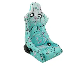 NRG Reclinable Bucket Racing Seat- Prisma Lab- Blossom Print Sold in Pairs
