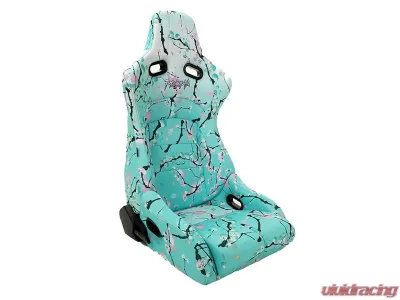 NRG Reclinable Bucket Racing Seat- Prisma Lab- Blossom Print Sold in Pairs - RSC-710 L/R-BLOSSOM