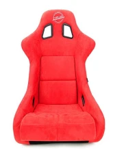 NRG FRP Bucket Seat (Large) Red Alcantara material with Dragon Livery on the Back                                     - FRP-302RD-DRGN-R - Image 2