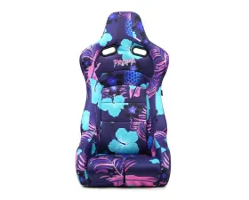 NRG Reclinable Bucket Racing Seat- Prisma Lab- Pina Print Sold in Pairs