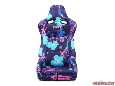 NRG Reclinable Bucket Racing Seat- Prisma Lab- Pina Print Sold in Pairs - RSC-710 L/R- PINA
