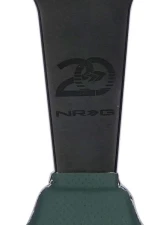 NRG Steering Wheel - 20 Year Anniversary Emerald Perforated Leather, Silver Stitching                                     - RST-037MB-G-20 - Image 5