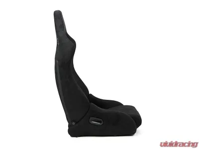 NRG Reclinable Bucket Racing Seat- Prisma Lab- Black Vegan Suede Sold in Pairs - RSC-710 L/R- BK