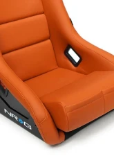 NRG FRP Bucket Seat Brown Vinyl Material (Large)                                     - FRP-302BR-V - Image 4