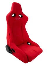 NRG Reclinable Bucket Racing Seat- Prisma Lab- Red Vegan Suede Sold in Pairs                                     - RSC-710 L/R RD - Image 6