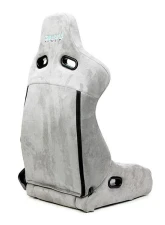 NRG Reclinable Bucket Racing Seat- Prisma Lab- Grey Vegan Suede Sold in Pairs                                     - RSC-710 L/R- GY - Image 4