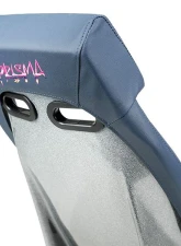 NRG GTS Retro Bucket Seat Silver Fiberglass back with glitter                                     - PRI-150NVY - Image 8