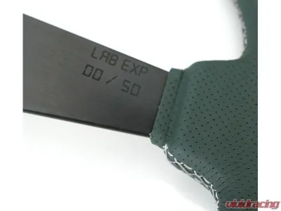 NRG Steering Wheel - 20 Year Anniversary Emerald Perforated Leather, Silver Stitching - RST-037MB-G-20