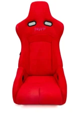 NRG Reclinable Bucket Racing Seat- Prisma Lab- Red Vegan Suede Sold in Pairs                                     - RSC-710 L/R RD - Image 2