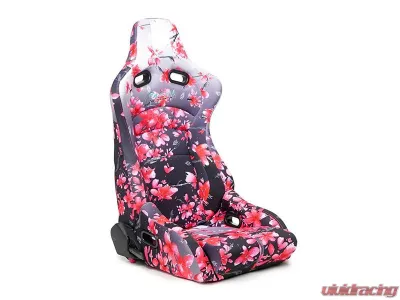 NRG Reclinable Bucket Racing Seat- Prisma Lab- Sakura Print Sold in Pairs - RSC-710 L/R- SAKURA