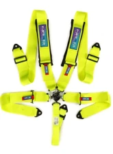 NRG Sfi 16.1 5Pt 3 Inch Seat Belt Harness W/ Pads / Cam Lock - Neon Green 12/22                                     - SBH-B6PCNG - Image 4