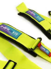 NRG Sfi 16.1 5Pt 3 Inch Seat Belt Harness W/ Pads / Cam Lock - Neon Green 12/22                                     - SBH-B6PCNG - Image 3